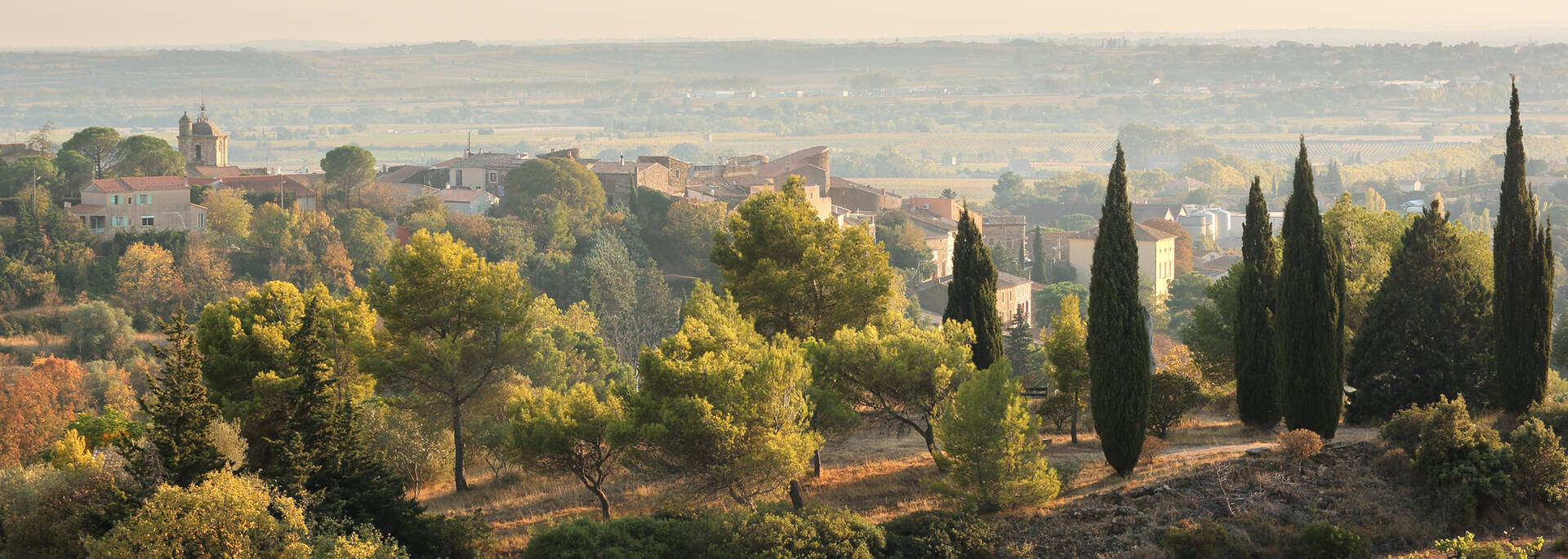 Paysage de piémont Pays d'Art et d'Histoire Haut Languedoc et Vignobles