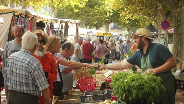 Marché de Saint-Chinian ©G.Souche